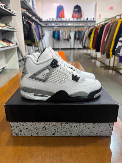 Grade School Air Jordan 4 White Cement