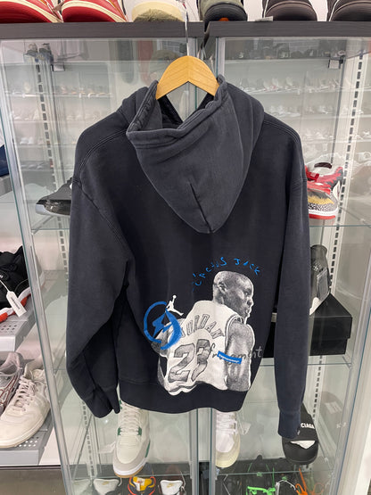 Preowned Travis Scott Fragment Jordan Hoodie Black