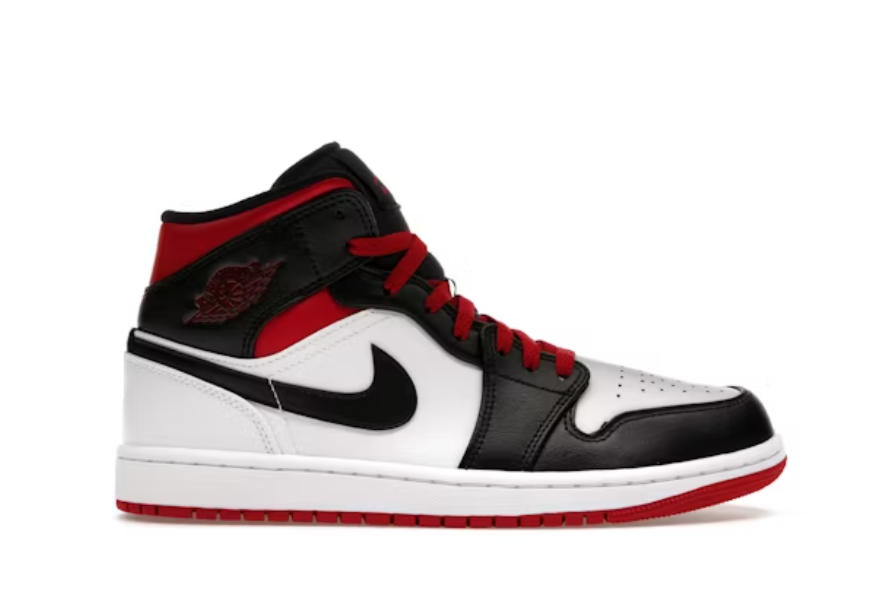 Air Jordan 1 Mid Gym Red Black Toe