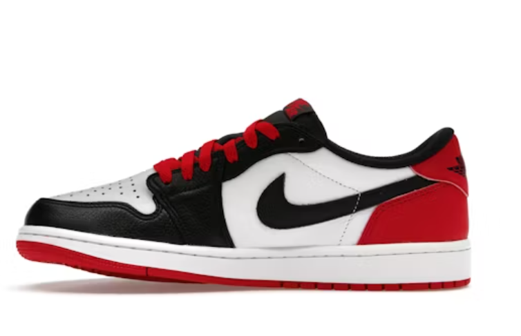 Air Jordan 1 Low Black Red Toe