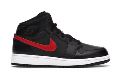 Air Jordan 1 Mid Black Gym Red