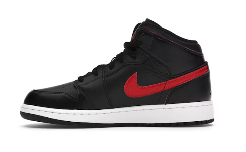 Air Jordan 1 Mid Black Gym Red