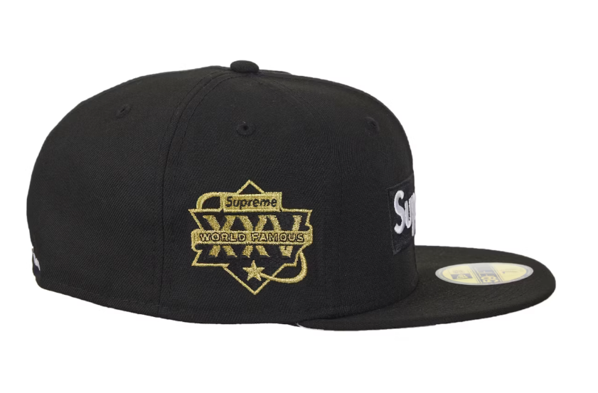 Supreme Championship Box Logo New Era Hat Black