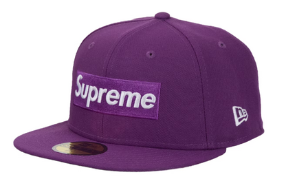 Supreme Championship Box Logo New Era Hat Purple