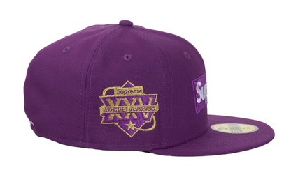 Supreme Championship Box Logo New Era Hat Purple