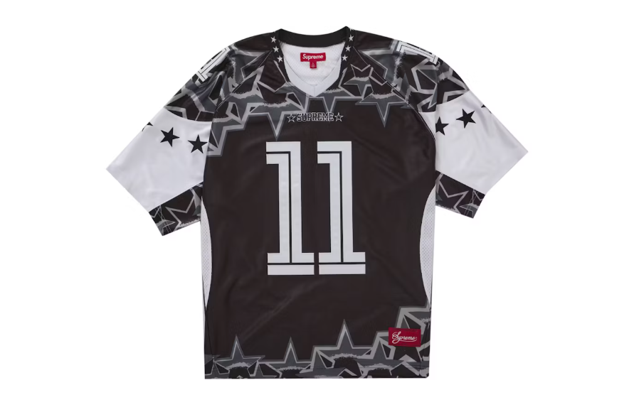 Supreme Stars Football Jersey Black