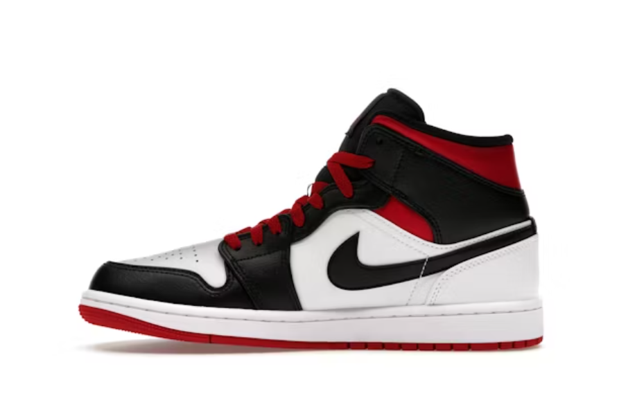 Air Jordan 1 Mid Gym Red Black Toe