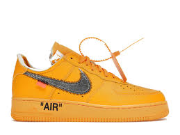 Preowned Nike Air Force 1 Low Off White ICA University Gold