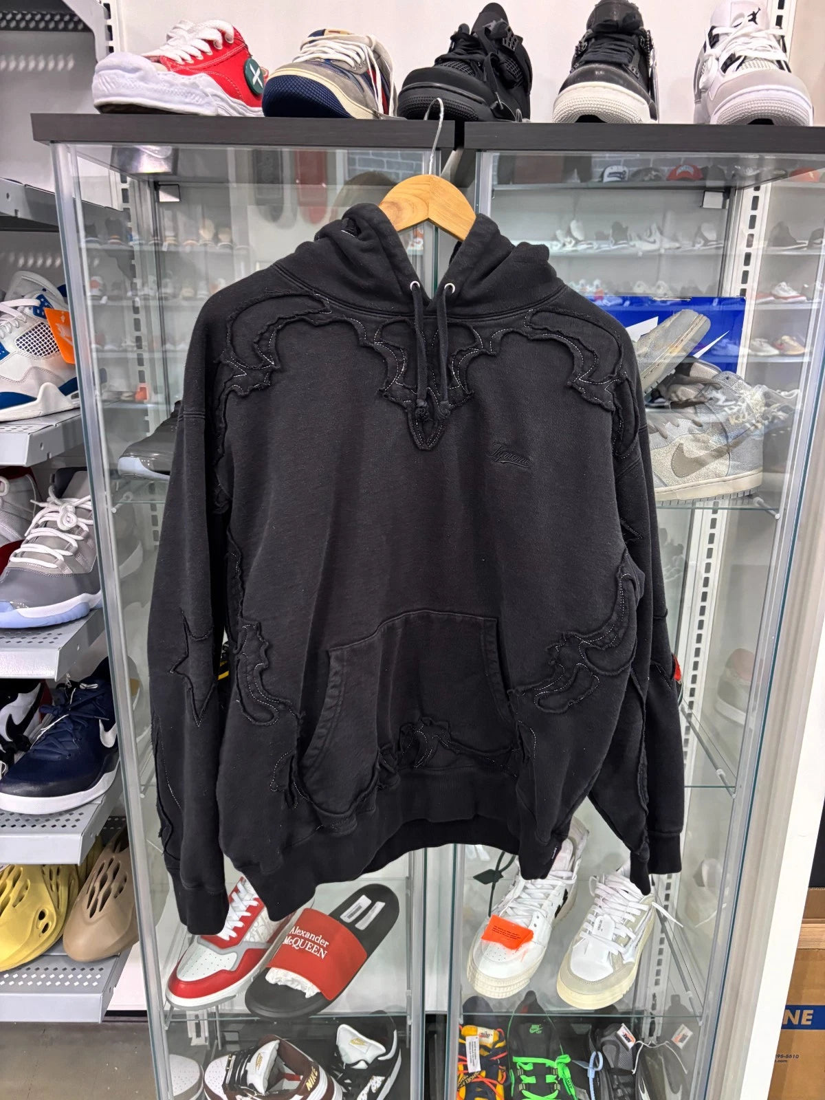 Supreme Western Cut Out Hooded Sweatshirt Black